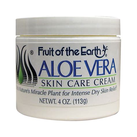 Fruit Of The Earth Aloe Vera Skin Care Cream 4 Oz Cream Swanson