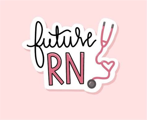 Future Rn Sticker T For Nursing Student Healthcare Medicine