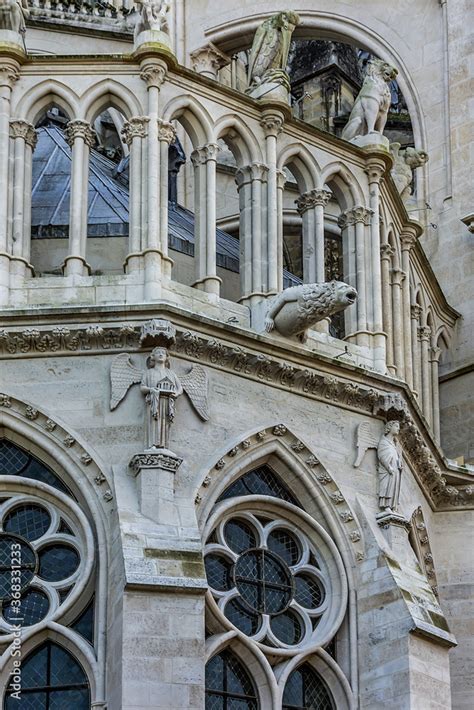 Apse Abside Of Notre Dame De Reims Cathedral Our Lady Of Reims 1275