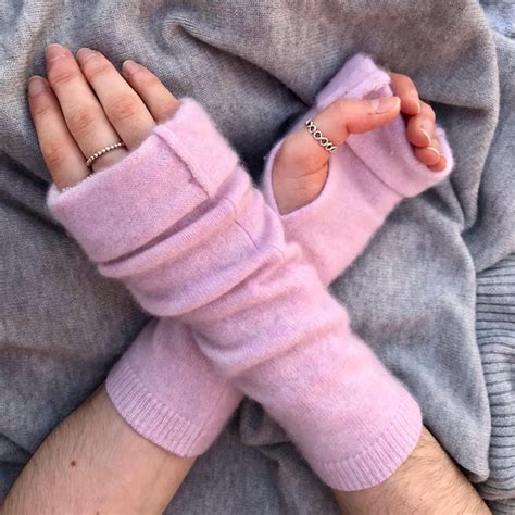 Cashmere Fingerless Gloves Etsy Uk