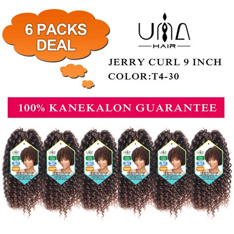 Amazon Una Inch Jerry Curl Crochet Hair Ombre Marlybob Crochet