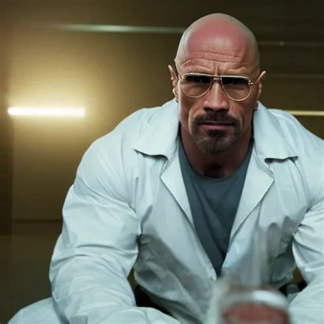 Dwayne The Rock Johnson As Walter White In Breaking Stable Diffusion