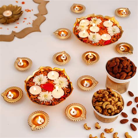 Buy Send Radiant Diwali Bliss Gift Hamper Online Igp Jvs