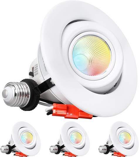 TORCHSTAR 4 Inch 5CCT LED Gimbal Retrofit Recessed Light Dimmable