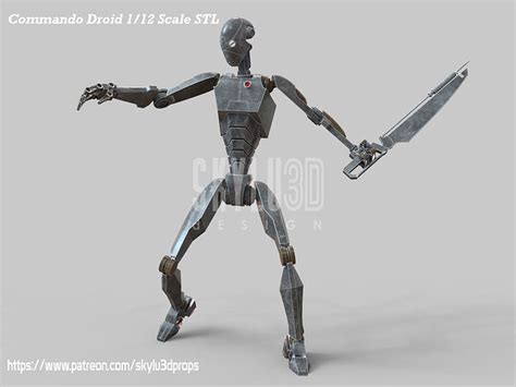 BX Commando Droid 3D Model 3D Printable CGTrader