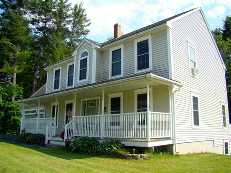 Beautiful Colonial With Covered Front Porch By Fortin Construction Inc