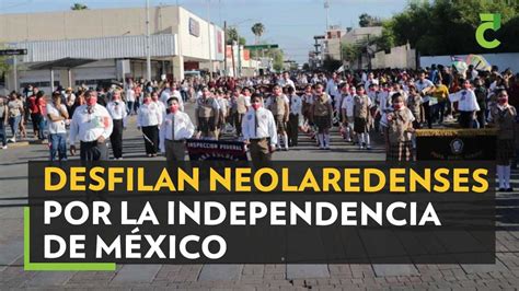 Desfilan Neolaredenses Por La Independencia De MÉxico