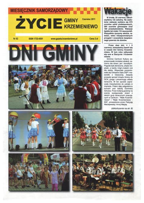 Życie Gminy Krzemieniewo nr 82 Czerwiec 2011 by Halpress DTP Issuu