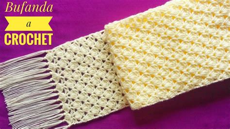 Cómo Tejer Bufandachalina A Crochettutorialaplicación De Puntos