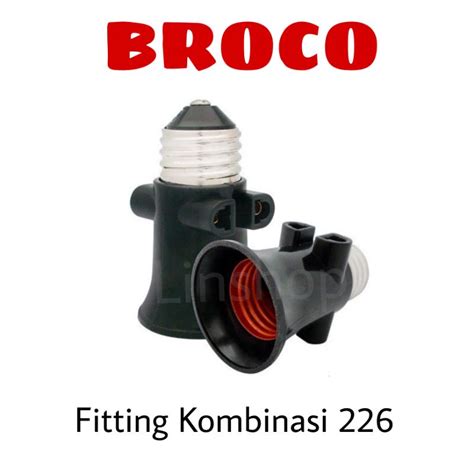 Jual Broco Fitting Lampu Kombinasi Hitam Broco Combination Lamp