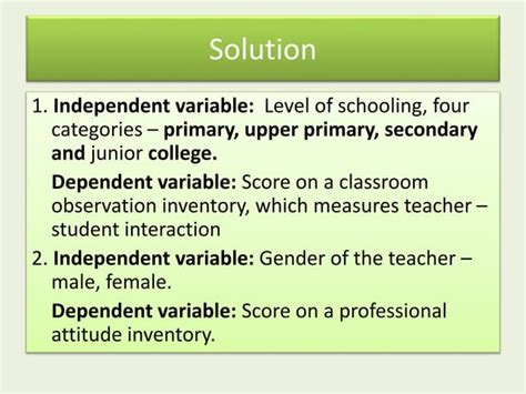 Types Of Variables In Research Ppt