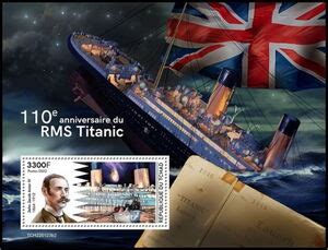 Stamp 110th Anniversary Of The Sinking Of Titanic Chad Titanic 2022