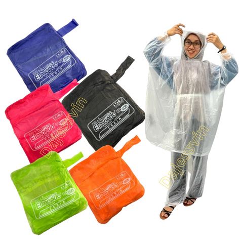 Jual Jas Hujan Poncho Celana Elmondo Dewasa Ceria 205 Ponco Lengan