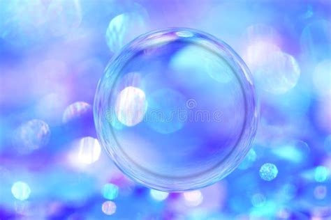 Blue Bubble Soft Lights Colorful Bubble Soft Colors Bubbles Stock