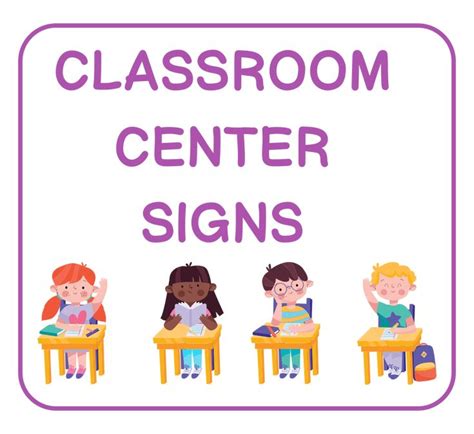 Preschool Classroom Center Signs Printable | Classroom center signs, Classroom centers ...