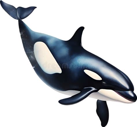 Orca Watercolor Painting Of Killer Whale Orca Ai Generated Stock