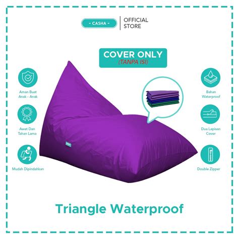 Jual COVER ONLY CASHA Triangle LARGE Bahan WATERPROOF TANPA ISI