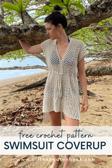 Beach Swimsuit Coverup Free Crochet Pattern The Pua Poa Beach Coverup