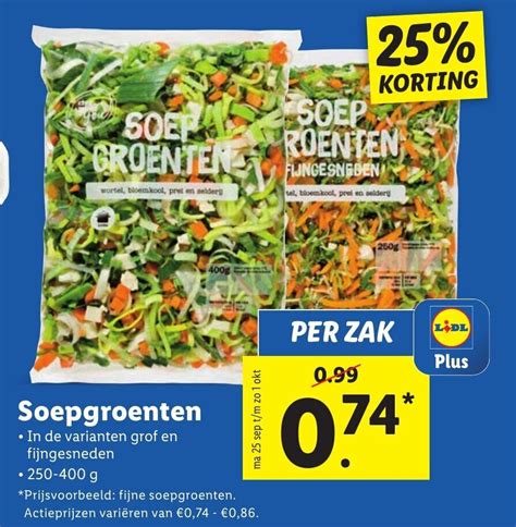 Soepgroenten 250 400g Aanbieding Bij Lidl