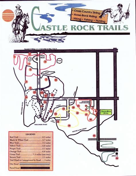 Castle Rock Horse Trails - Map