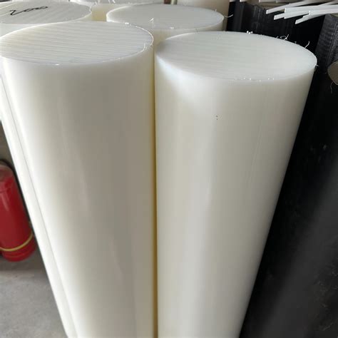 White Ultra High Molecular Weight Polyethylene Low Friction Coefficient