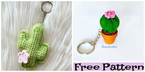 Crochet Cactus Keychain Free Patterns Diy Ever