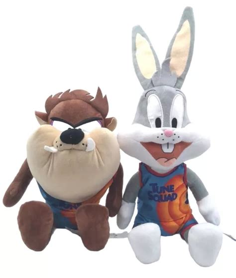 Looney Tunes Space Jam Bugs Bunny And Tasmanian Devil Kids Soft Plush