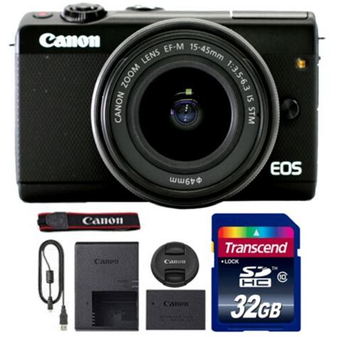 Canon Eos M100 Mirrorless Digital Camera With 15 45mm Ef M Is Stm Lens