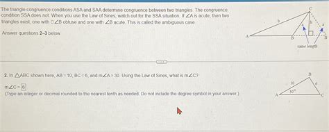 The Triangle Congruence Conditions Asa And S Cameramath