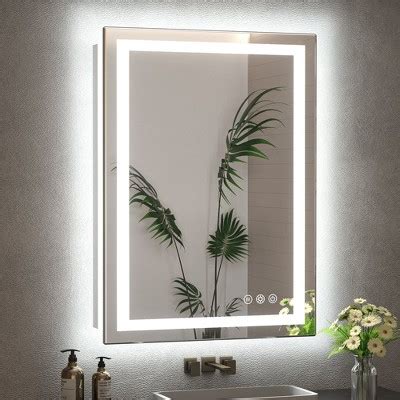 Keonjinn Led Bathroom Vanity Wall Mirror 3 Color Temperatures Dimmable