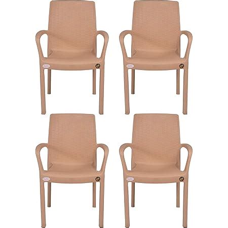 PETALS Nakshatra Plastic Chairs Plastic Arm Chair For Home And Garden