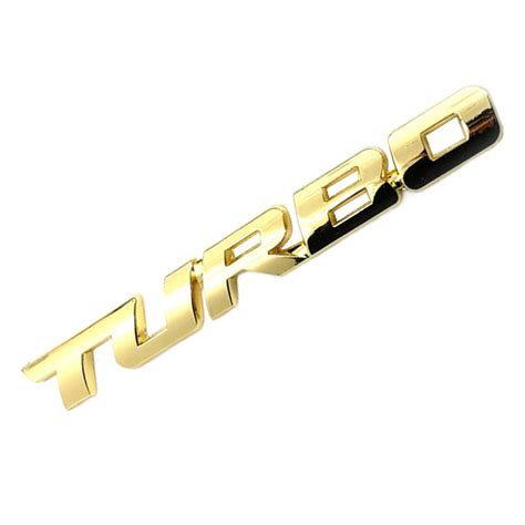 Leadrop Cool 3D Alloy Metal Letter Turbo Car Motorcycle Emblem Badge