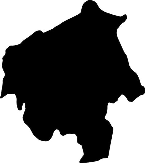 Premium Vector Silhouette Map Of Oyo Nigeria