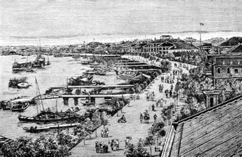 View Of The Bund In The 1840s Virtual Shanghai