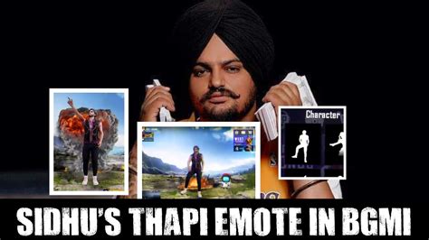 Sidhu Moose Wala Thapi Emote In Pubg Bgmi Sidhu Moose Wala New