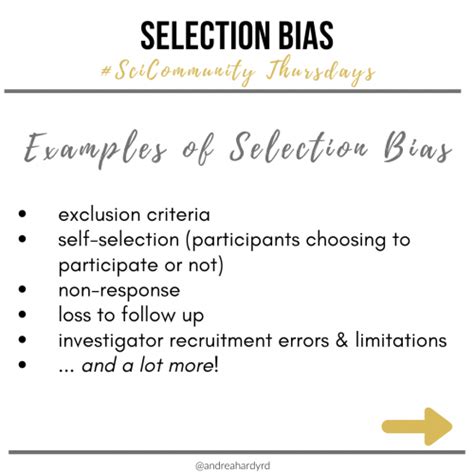 What Is Selection Bias Andrea Hardy Rd