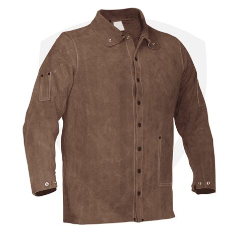 Side-Split Cowhide Leather Welding Jacket with Kevlar-Seamed Riveted