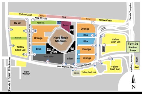 Miami Dolphins Stadium Parking Map – USTrave.com