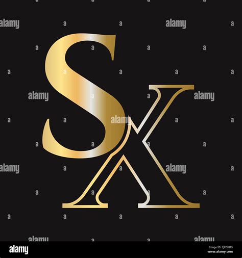 Initial Letter Sx Xs Logo Design Vector Template Monogram Sx Logotype