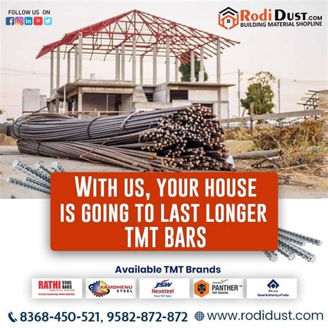 Top Best Tmt Bars Available At Rodidust Tmt Bar Price