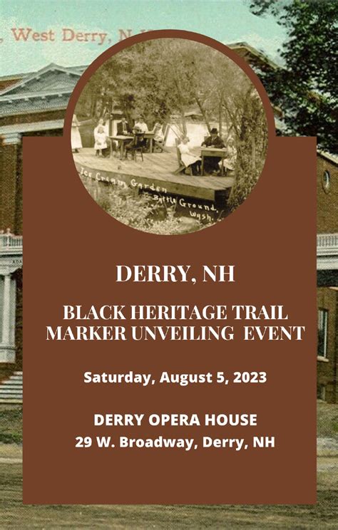 Derry Historic Marker Unveiling - Black Heritage Trail NH