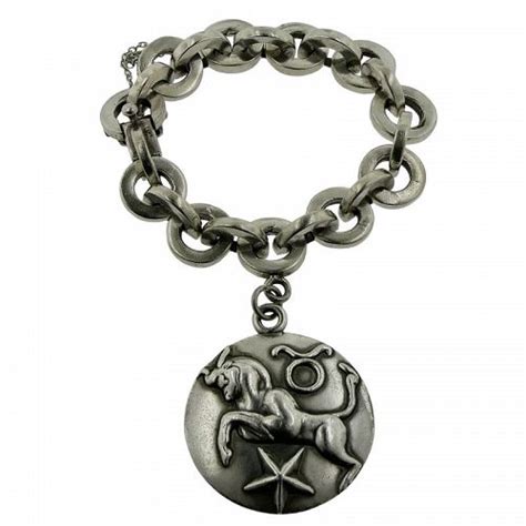 Margot De Taxco Taurus Zodiac Sterling Silver Bracelet Item