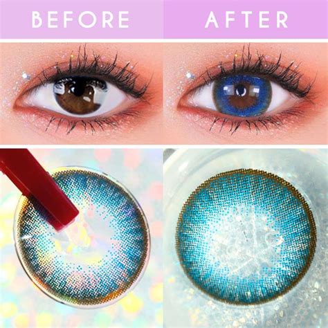 Toric Lens Luz Dali Blue Aqua Colored Contacts For Astigmatism