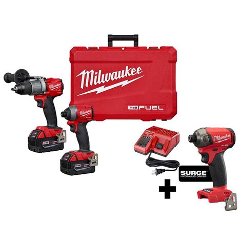 Milwaukee M Fuel Volt Lithium Ion Brushless Cordless Hammer Drill