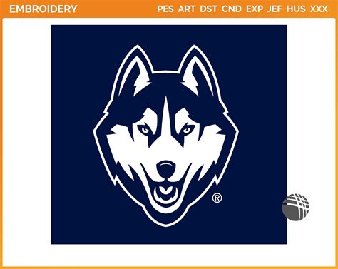 UConn Huskies College Sports Embroidery Logo In 4 Sizes SPLN004556