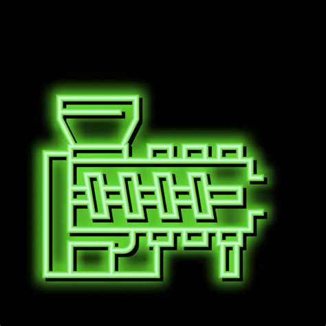 Hot Melt Extrusion Pharmaceutical Production Neon Glow Icon Illustration 20591245 Vector Art At