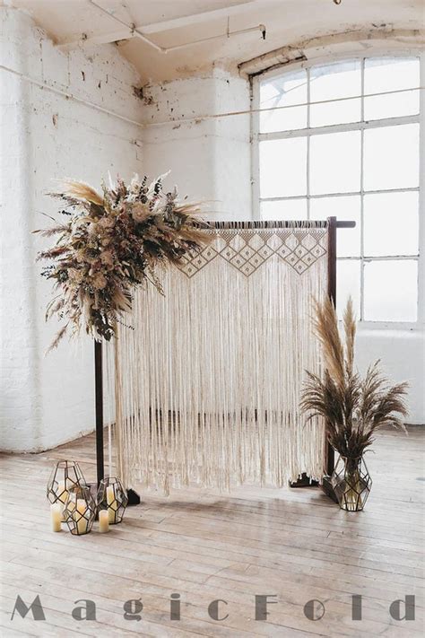 Handmade Macrame Wedding Backdrop Macrame Wedding Arch Arbor Etsy