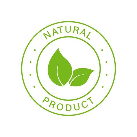 Sello De L Nea Verde De Producto Org Nico Natural Pegatina De Contorno