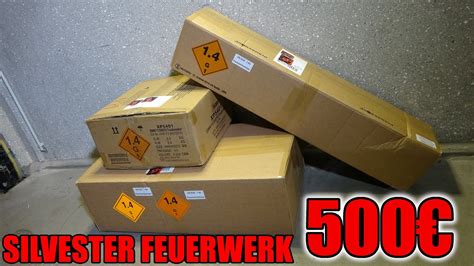 500 XXL SILVESTER FEUERWERK UNBOXING PyroWeb YouTube