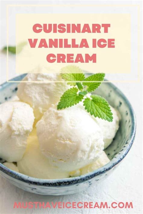 Cuisinart Vanilla Ice Cream